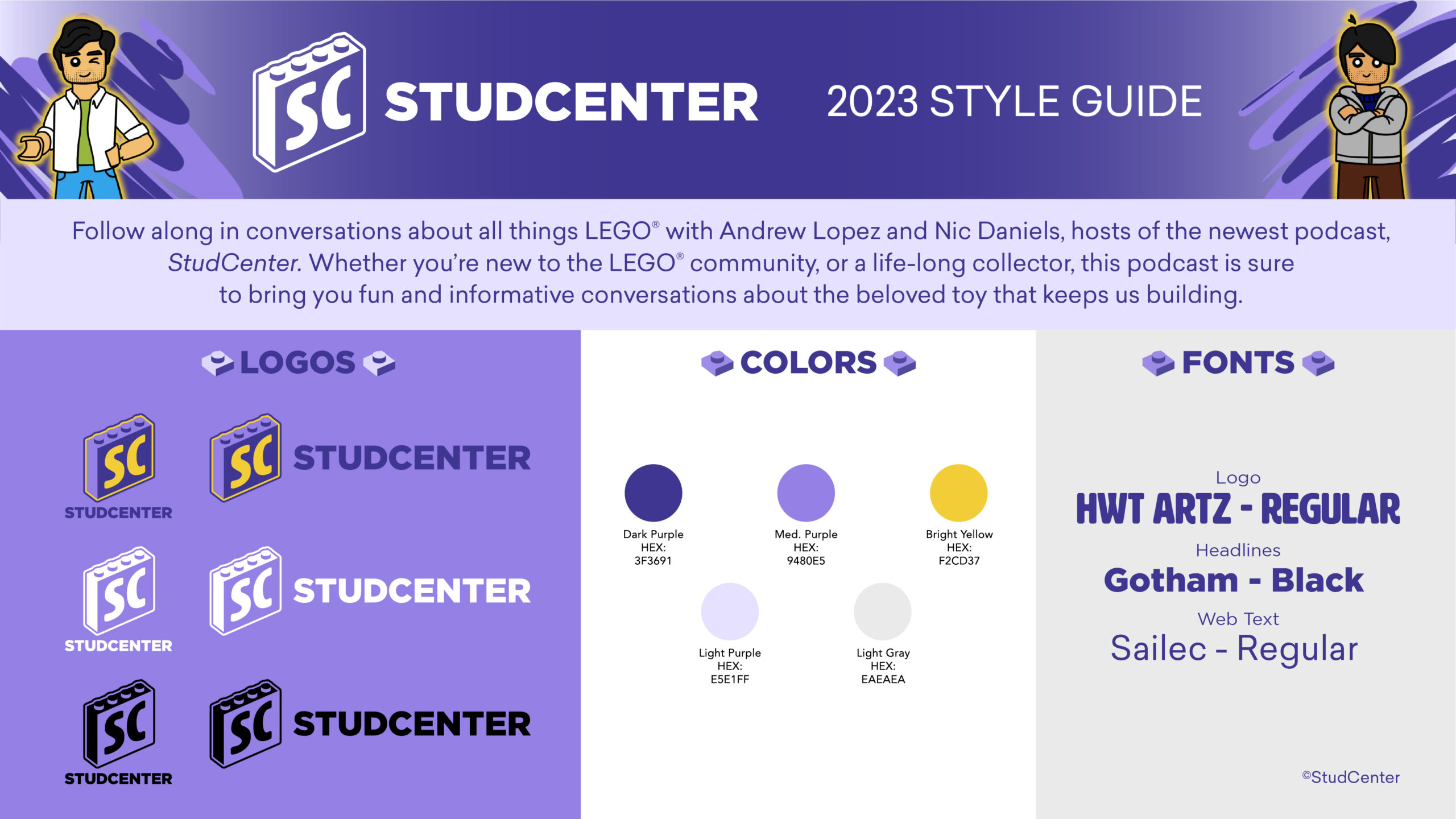 Stud Center 2023 Style Guide